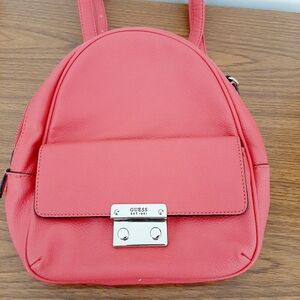 GUESS Coral Pink Mini Backpack